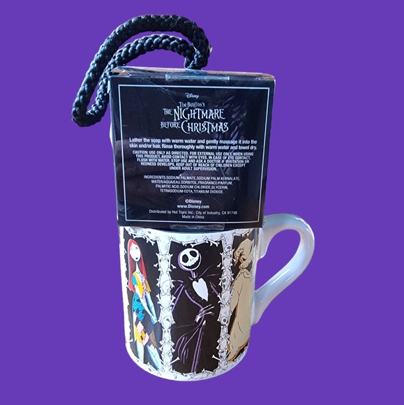 Disney The Nightmare Before Christmas Mug & Soap On A Rope. Brand New! - Picture 3 of 7